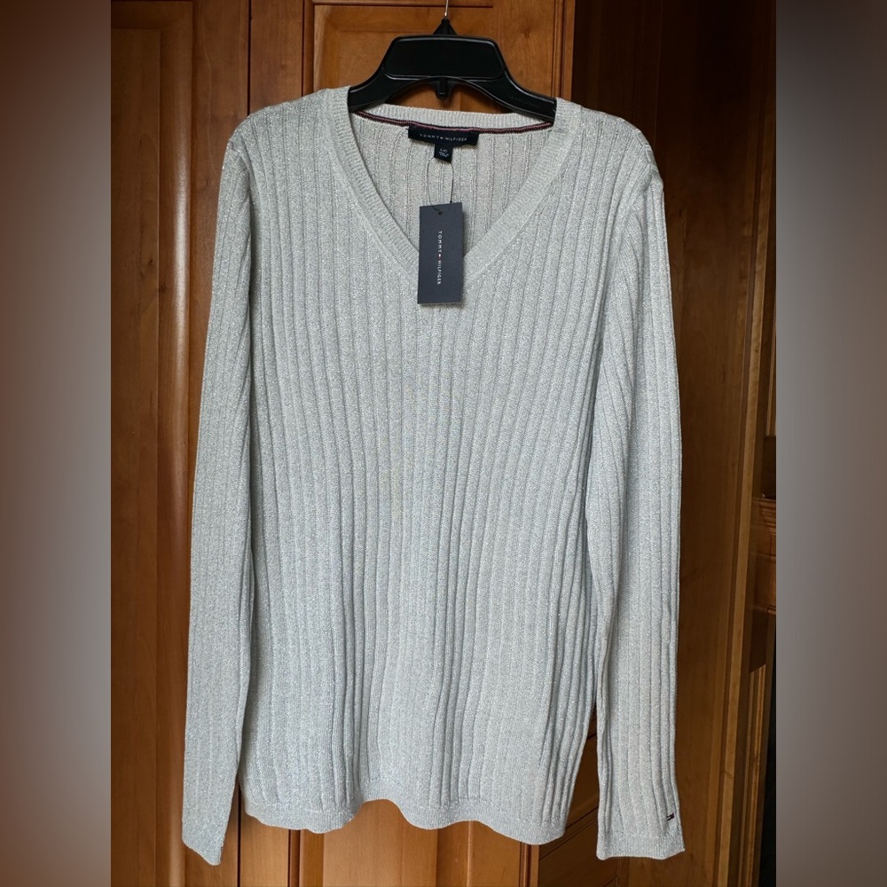 Women’s Sparkly Grey Tommy Hilfiger Sweater